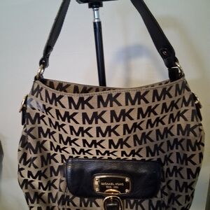 Michael Kors Black and Tan Women's Bag